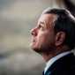 Chief Justice John Roberts waits for the arrival of former U.S. President George H.W. Bush at the U.S Capitol rotunda on Dec. 3, 2018.