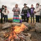 Image of Native Americans gathered around a fire