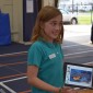 Young girl presenting her project at the Citywide 6th Grade STEAM Project Showcase 2019