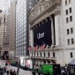 An Uber building in the city