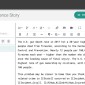 The Arria Studio user interface showing the composition of a personalized story about gun violence