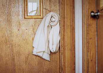 White scarf