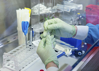 Lab worker