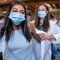 white coats