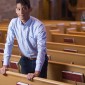 Rafael Henriquez standing in Alice Millar Chapel