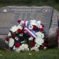 NROTC memorial tribute rock on the Northwestern campus