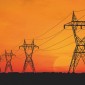 Powerlines in the setting sun