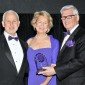 From left to right, Northwestern University President Morton Schapiro, Shirely Ryan and Patrick Ryan