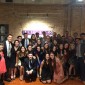 Far Left: GiGi Gianni, event co-chairs Ian Pappas and Jennifer Halpern with the Northwestern University Dance Marathon 2017 executive committee. 