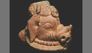 Elephant head, Ife, Lafogido Nigeria, 12th-15th century, Terracotta, H: 15.5, Nigerian National Commission for Museums and Monuments, 63/24a, Image courtesy of National Commission for Museums and Monuments, Abuja, Nigeria.