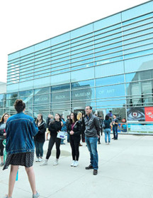 Exterior of The Block Museum of Art at Northwestern University