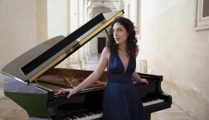 Beatrice Rana attracted international attention in 2011, when she won first prize and all special prizes at the Montreal International Competition at age 18. She makes her Bienen School debut in the Skyline Piano Artist Series on Feb. 22, 2024.  Photo by Simon Fowler. 