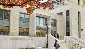 Originally constructed in 1953, Kresge Hall underwent a major renovation and expansion in 2017 and was transformed with flexible classrooms, new offices and seminar rooms for Weinberg College of Arts and Sciences students and faculty.