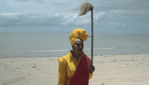 Lhola Amira, IRMANDADE: The Shape of Water in Pindorama, 2018-2020, HD video, single
channel sound, film still. Image courtesy of SMAC Gallery, copyright Lhola Amira.