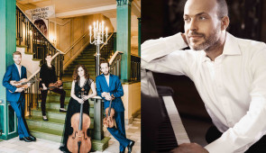 The Ariel Quartet has garnered critical praise worldwide for more than 20 years, winning numerous international prizes. Orion Weiss’s awards include an Avery Fisher Career Grant. They return to the Winter Chamber Music Festival Jan. 7, 2024. Ariel Quartet photo by Marco Borggreve and Orion Weiss photo by Lisa-Marie Mazzucco.