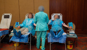 Blood donors in Ukraine