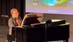 Dr. Borna Bonakdarpour plays piano