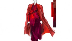 Costume rendering for 'Julius Caesar' running an. 31 to Feb. 9 at Northwestern's Wirtz Center.