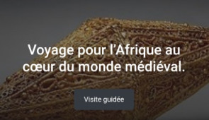 'Caravans of Gold' app French. Image courtesy of The Block Museum and Northwestern Libraries.
