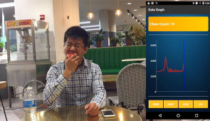A demo of how the NeckSense sensor detects eating episodes. (Credit: HABitsLab, Northwestern University)