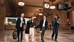 Named one of the greatest string quartets of the last century by BBC Music Magazine, the Grammy-nominated Dover Quartet (Winter Chamber Music Festival: Jan. 12, 2024) has rapidly become one of the world’s most in-demand chamber ensembles. Photo by Roy Cox.