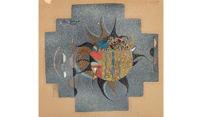 Eren Eyüboğlu (Turkish) Design for Mosaic, 1957, Gouache and pencil
on cardboard, 18 3/4 x 20 in. Grey Art Gallery, New York University Art
Collection. Gift of Abby Weed Grey, G1975.246
