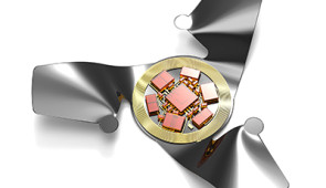 Top view of a simulated 3D microflier