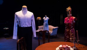MFA student designs from the audio drama adaptation of "The Glass Menagerie." Photo by Justin Barbin. 
