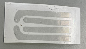 Graphene heart implant on tattoo paper