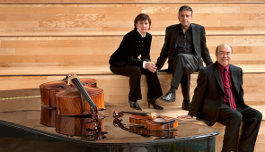 The Gryphon Trio is firmly established as one of the world’s preeminent piano trios. The Trio performs in the Winter Chamber Music Festival Jan. 21, 2024. Photo by John Beebe.