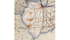 Various counties represented at the 1853 convention. Credit: Matthew Taylor.