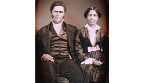 John and Mary Jones, pictured in the 1840s. (Source: Courtesy of Wikimedia commons and Bruce Purnell.)