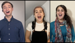 Adam Brody (’22), Mia Nevarez (’20) and Lucy Panush (’20) perform Mo Willem's "Knuffle Bunny" for The Imagine U Storytime series on the Wirtz Center of Northwestern University YouTube channel.
