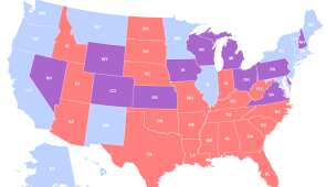 A map from the study breaks down the least to the most restrictive abortion policies state by state. (Credit: Northwestern University)