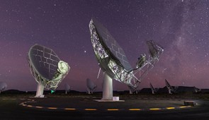 MeerKAT telescopes. 

Credit: SARAO