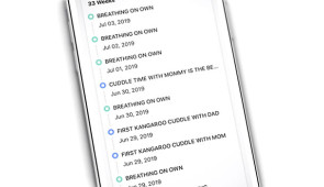 Screenshot of the NICU2Home app (Credit: Northwestern University)