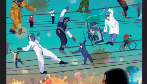 'Essential Workers During the Pandemic' by Nguyen Tran.