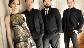 The Grammy Award-winning Parker Quartet has rapidly distinguished itself as one of the preeminent ensembles of its generation. They perform in the Winter Chamber Music Festival Jan. 19, 2024. Photo by Luke Ratray.