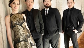 The Grammy Award-winning Parker Quartet has rapidly distinguished itself as one of the preeminent ensembles of its generation. They perform in the Winter Chamber Music Festival Jan. 19, 2024. Photo by Luke Ratray.