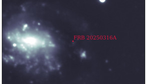 Location of RBFLOAT next to its host galaxy. Credit: Yuxin "Vic" Dong/MMT