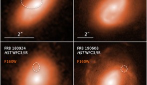 Fast radio burst host galaxies compass.

Credits:
Science: NASA, ESA, Alexandra Mannings (UC Santa Cruz)
Image processing: Alyssa Pagan (STScI) 