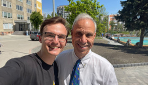 Drs. Steven P. Cohen and Roman Smolynets in Lviv, Ukraine, in 2024