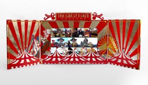 Federico Solmi’s 'The Great Farce' as 'portable theater' with embedded video 