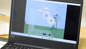 Screen of video game