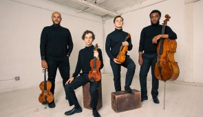 Winner of the 2022 Banff International String Quartet Competition, the Isidore String Quartet, makes its Winter Chamber Music Festival Debut Jan. 13, 2023, 7:30 p.m. at Bienen School. Photo by Charles Chessler.