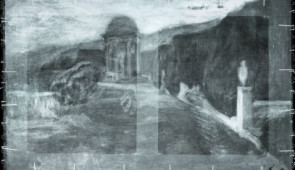 X-ray radiography of La Miséreuse accroupie reveals a landscape hidden beneath the visible surface. © Art Gallery of Ontario (AGO)