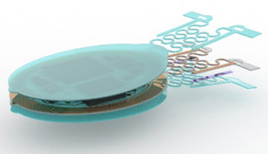 Layered, schematic illustration
