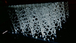 HARP prints vertically, using ultraviolet light to cure liquid resins into hardened plastic.
