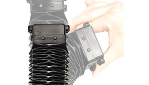 This composite image shows how the soft actuator can bend and flex.