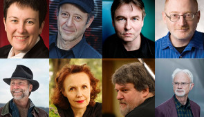 Previous Michael Ludwig Nemmers Prize in Music Competition winners include Top row: Jennifer Higdon (2018); Steve Reich (2016); Esa-Pekka Salonen (2014); Aaron Jay Kernis (2012); Bottom row: Luther Adams (2010); Kaija Saariaho (2008); Oliver Knussen (2006); John Adams (2004).
